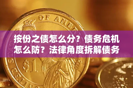 北京按份之债怎么分？债务危机怎么防？法律角度拆解债务分配与风险自保指南