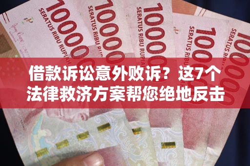 北京借款诉讼意外败诉？这7个法律救济方案帮您绝地反击！