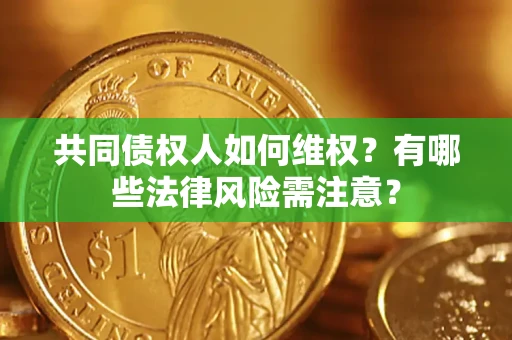 北京共同债权人如何维权？有哪些法律风险需注意？