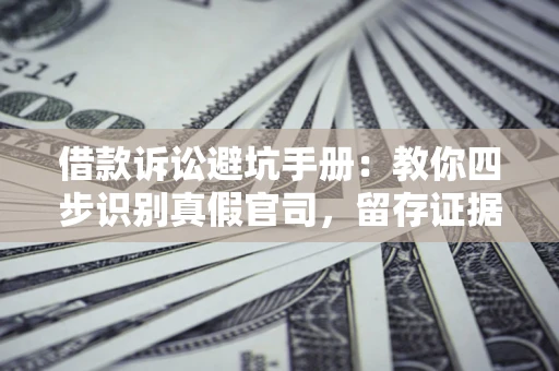 北京借款诉讼避坑手册：教你四步识别真假官司，留存证据不踩雷