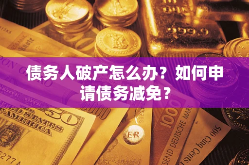 北京债务人破产怎么办？如何申请债务减免？