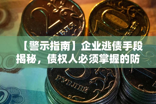 北京【警示指南】企业逃债手段揭秘，债权人必须掌握的防坑宝典