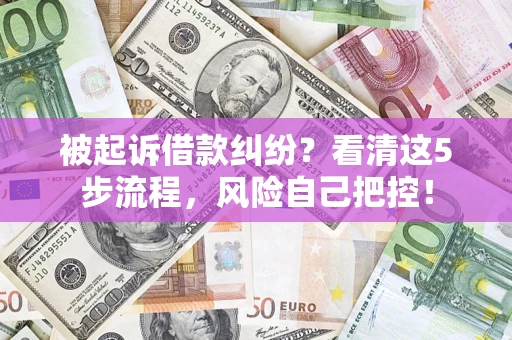北京被起诉借款纠纷？看清这5步流程，风险自己把控！
