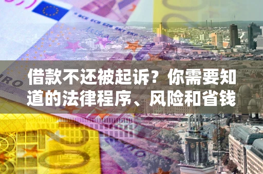 北京借款不还被起诉？你需要知道的法律程序、风险和省钱技巧